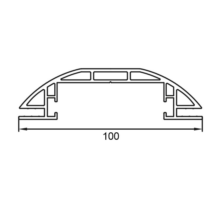 100 mm Çift Taraflı Profil Çizim