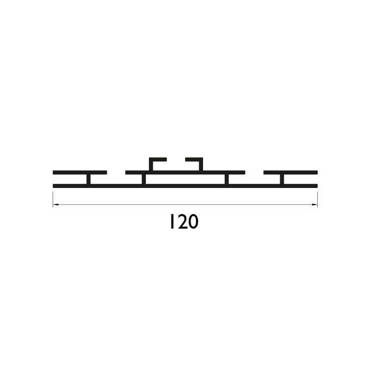 120 mm Çift Taraflı Profil Çizim