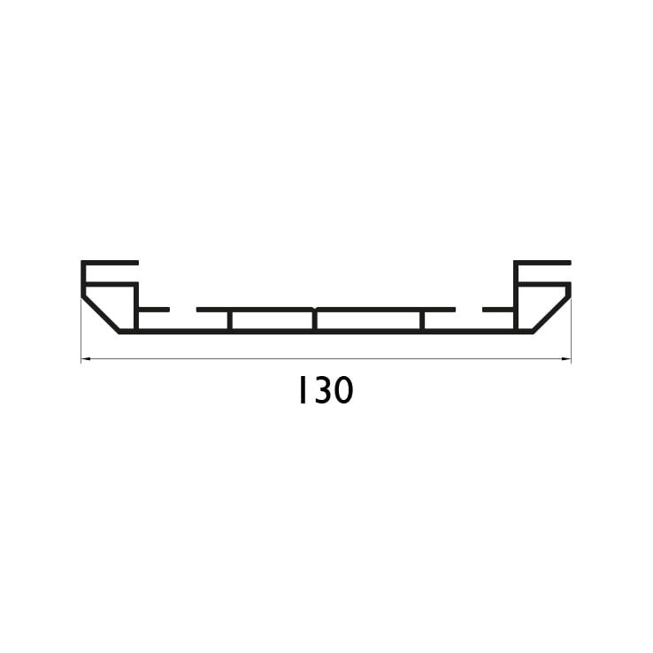 130 mm Çift Taraflı Profil Çizim