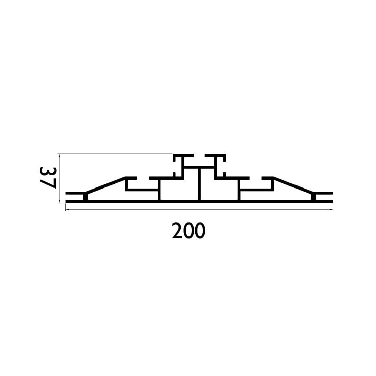 200 mm Çift Taraflı Profil Çizim