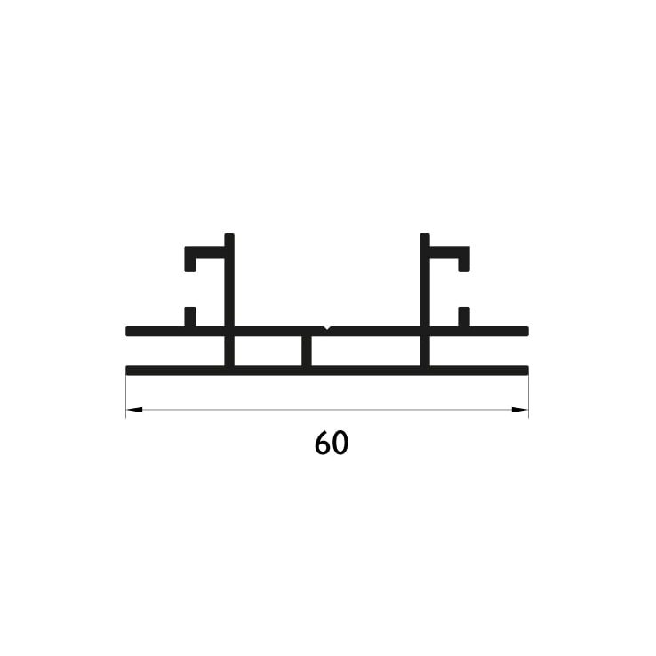 60 mm Çift Taraflı Profil Çizim